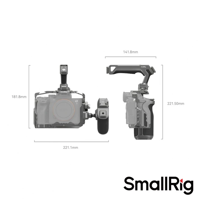 SmallRig 斯莫格 4539 迅鷹 HawkLock 快拆提籠進階套組 適用 Sony A7R5 / A74 / A7S3(公司貨)