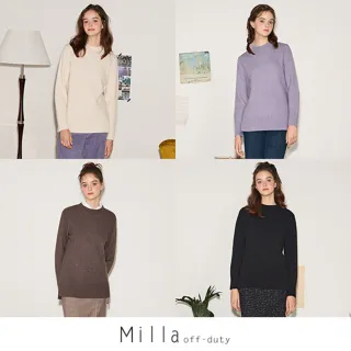 Milla霜織鬆弛感休閒毛衣4件(U)