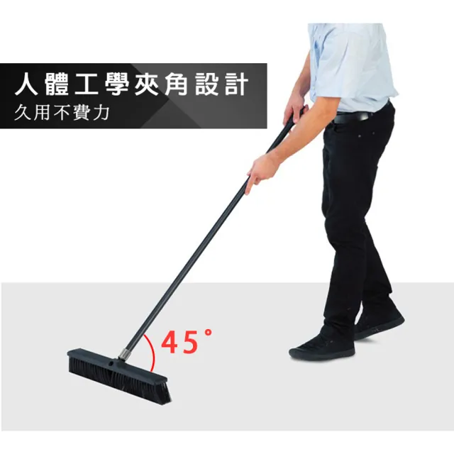 【VICTORY】長桿大地板刷45cm-2支(加長清潔刷 特大尺寸 磁磚刷 水泥地刷 柏油地刷 室內刷 戶外刷)