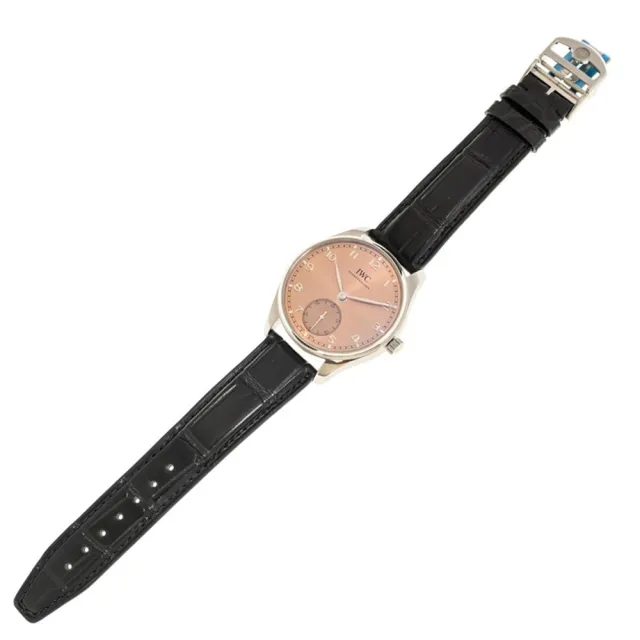 【IWC 萬國錶】Portugieser葡萄牙自動皮帶表x澄色x40.4mm(IW358313)