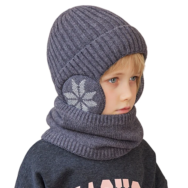 LEESA 保暖毛帽\針織毛線帽\針織帽\兒童毛帽\兒童圍脖