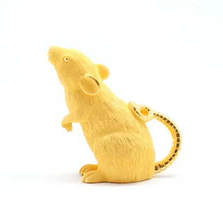 【生活金藝】富貴生肖-鼠 黃金擺件(金重足0.18錢)