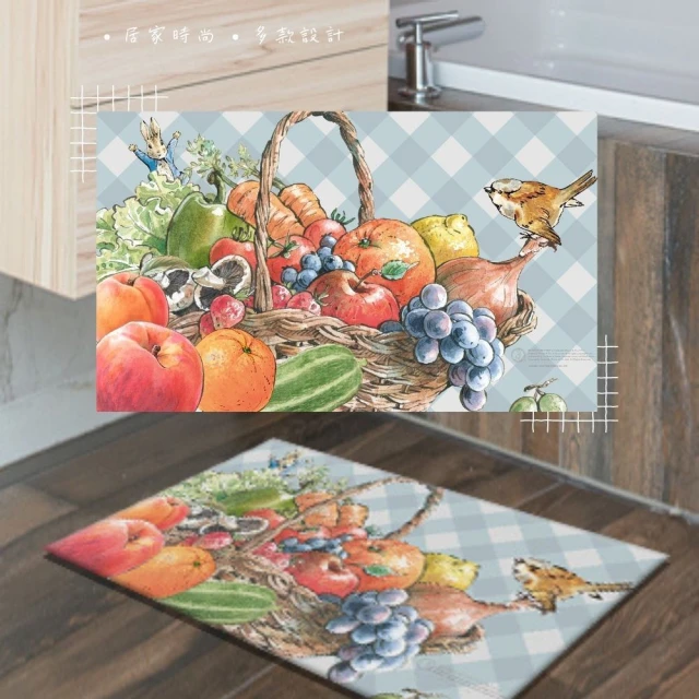 PETER RABBIT 比得兔 45X75cm 加大 硅藻土 軟地墊(FZ-U22PR-08-45X75豐收籃)