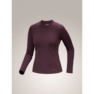 【Arcteryx 始祖鳥官方直營】女 Rho 刷毛內層圓領衫(幻象紫)