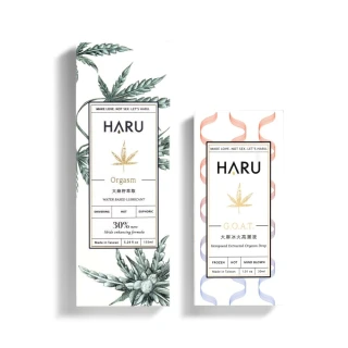 【HARU 含春】大麻雙重熱感高潮組(潤滑液+高潮液)