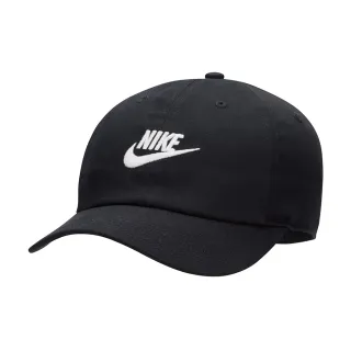 【NIKE 耐吉】帽子 童帽 運動帽 棒球帽 兒童水洗軟帽 K NK CLUB CAP US CB FUT WSH 黑 FB5063-010
