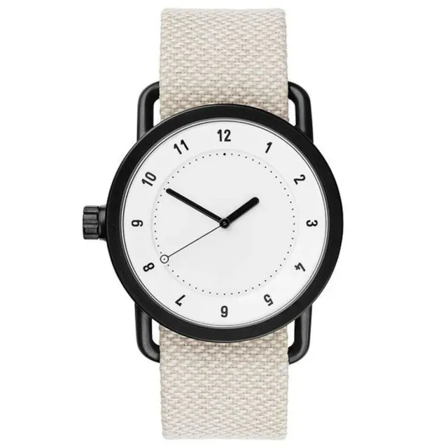 【TID Watches】NO.1 White 淺灰色紡織皮錶帶-40mm(tid-no1-white-sn)