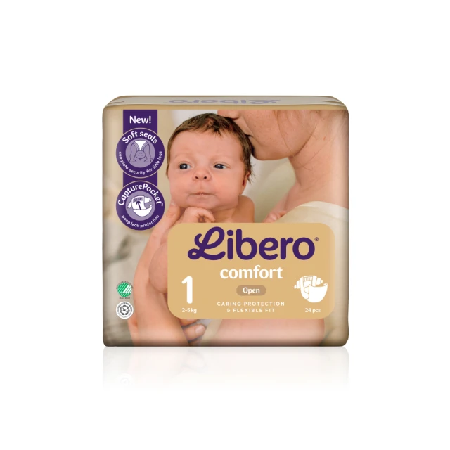 麗貝樂 Comfort黏貼型 1號 NB-1 紙尿褲/尿布(