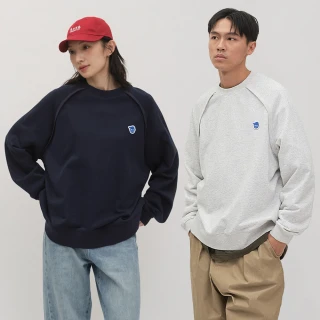 【plain-me】男女款 小P日常寬鬆大學Tee PLN0069-251(大學t 長袖 休閒上衣)