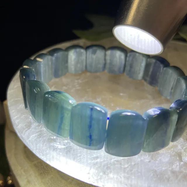 【Cozy 世界水晶原礦與茶】綠藍晶手排 15mm 01-5(提升正面表達力 平緩情緒的功效)