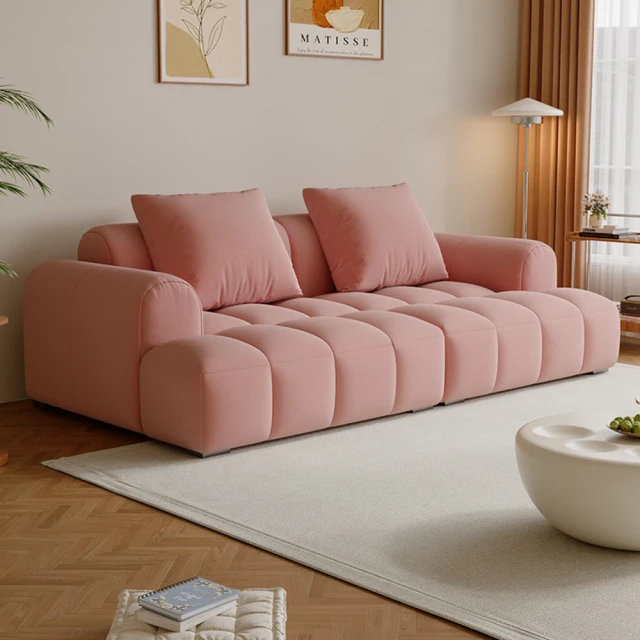 王小朋家具 大雙人 145*80*78cm(布藝沙發 奈斯絨