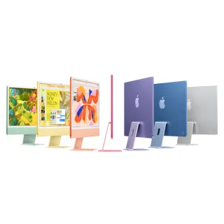 【Apple】2024 iMac 24吋 M4晶片 8核心CPU與8核心GPU 16G/256G SSD/巧控滑鼠/巧控鍵盤