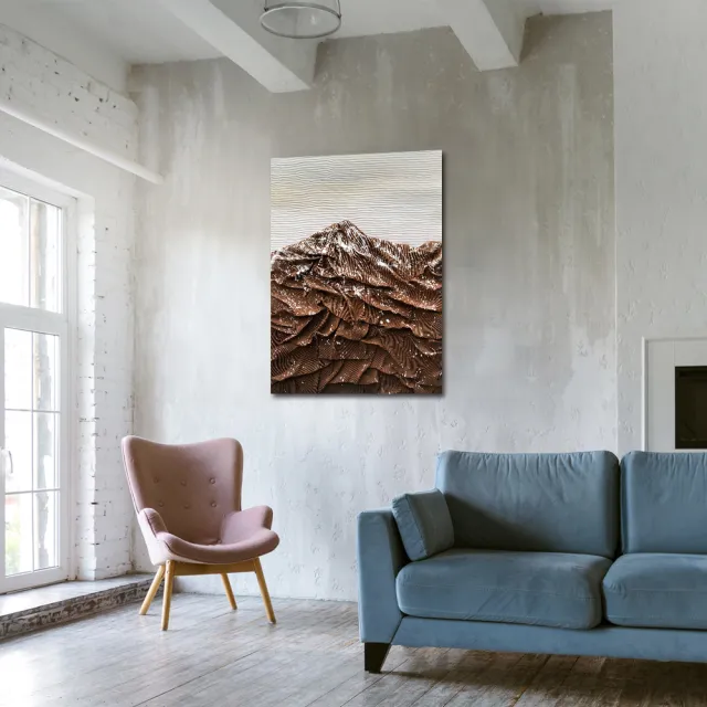 【御畫房】當代國家級展覽畫家 抽象系列手繪油畫70×100cm(DB-013)