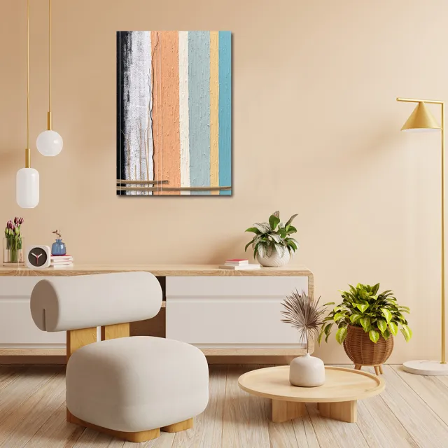 【御畫房】當代國家級展覽畫家 抽象系列手繪油畫70×100cm(DB-019)