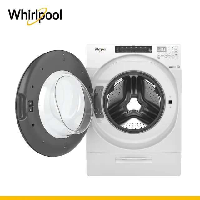 【Whirlpool 惠而浦】福利品 15公斤 Load & Go蒸氣洗脫烘變頻滾筒洗衣機(8TWFC6810LW)