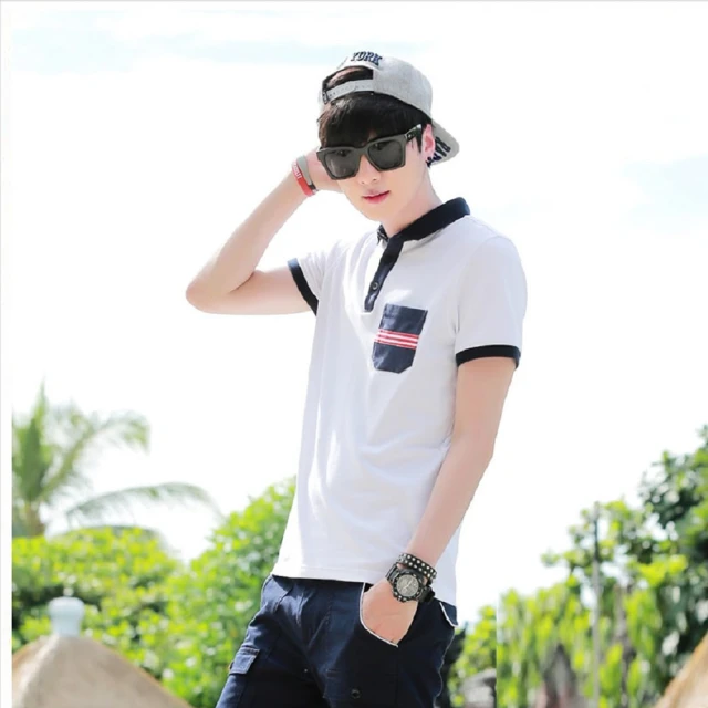 Arnold Palmer 雨傘 女裝-經典大傘刺繡短袖PO