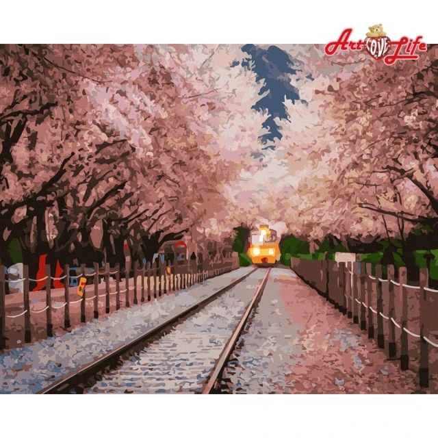 【ArtLife 藝術生活】DT059日本風_嵐山情40*50CM(數字油畫 DIY DIY數字油畫 交換禮物 畫畫玩具)