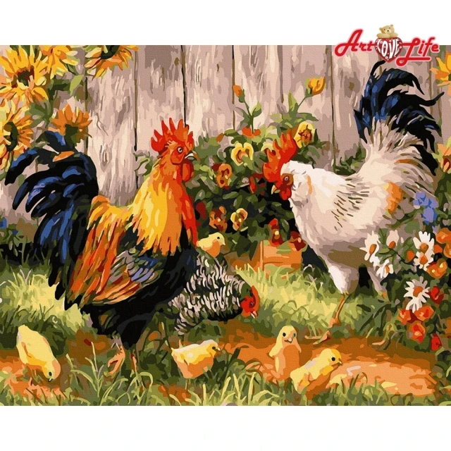 【ArtLife 藝術生活】DT239農家樂40*50CM(數字油畫 DIY DIY數字油畫 交換禮物 畫畫玩具)