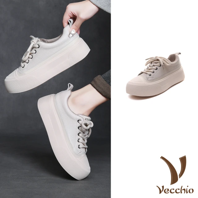 Vecchio 真皮短靴 厚底短靴/真皮頭層牛皮保暖厚絨舒適