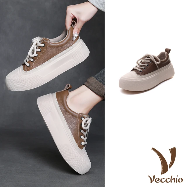 Vecchio 真皮短靴 厚底短靴/真皮頭層牛皮保暖厚絨舒適
