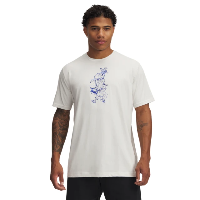 UNDER ARMOUR UA 男 60/40S Golf Caddy 短袖T-Shirt_1390183-117(白色)