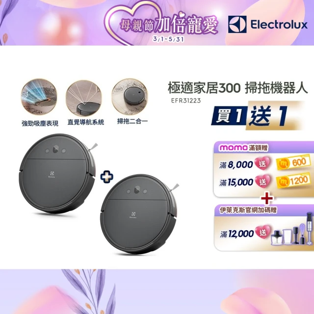 Electrolux 伊萊克斯 極致呵護300 1200瓦摺