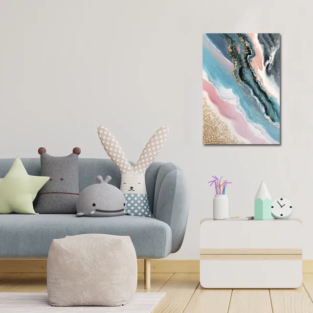 【御畫房】當代國家級展覽畫家 抽象系列手繪油畫70×100cm(DB-041)