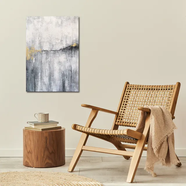 【御畫房】當代國家級展覽畫家 抽象系列手繪油畫70×100cm(DB-048)