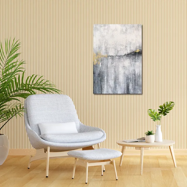 【御畫房】當代國家級展覽畫家 抽象系列手繪油畫70×100cm(DB-048)