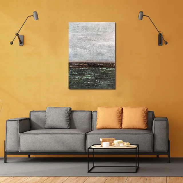 【御畫房】當代國家級展覽畫家 抽象系列手繪油畫70×100cm(DB-044)