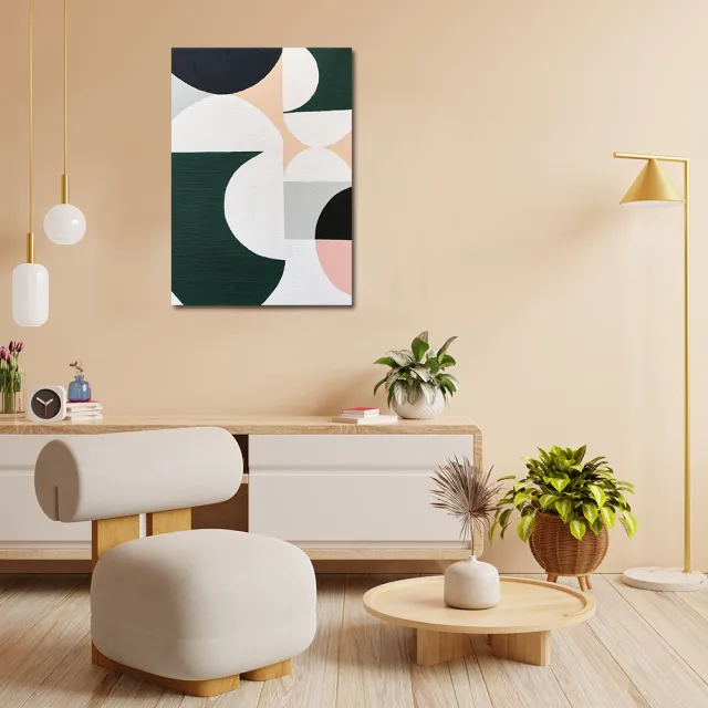 【御畫房】當代國家級展覽畫家 抽象系列手繪油畫70×100cm(DB-051)