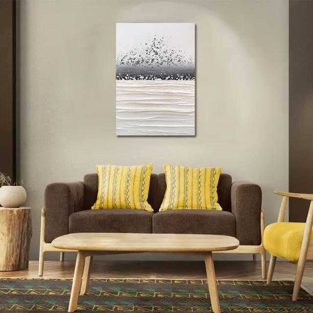 【御畫房】當代國家級展覽畫家 抽象系列手繪油畫70×100cm(DB-052)