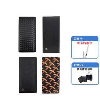 【CROSS】交換禮物 限量1折 頂級小牛皮男用女用對開長夾皮夾 全新專櫃展示品(買一送一鋼筆 送禮盒提袋)