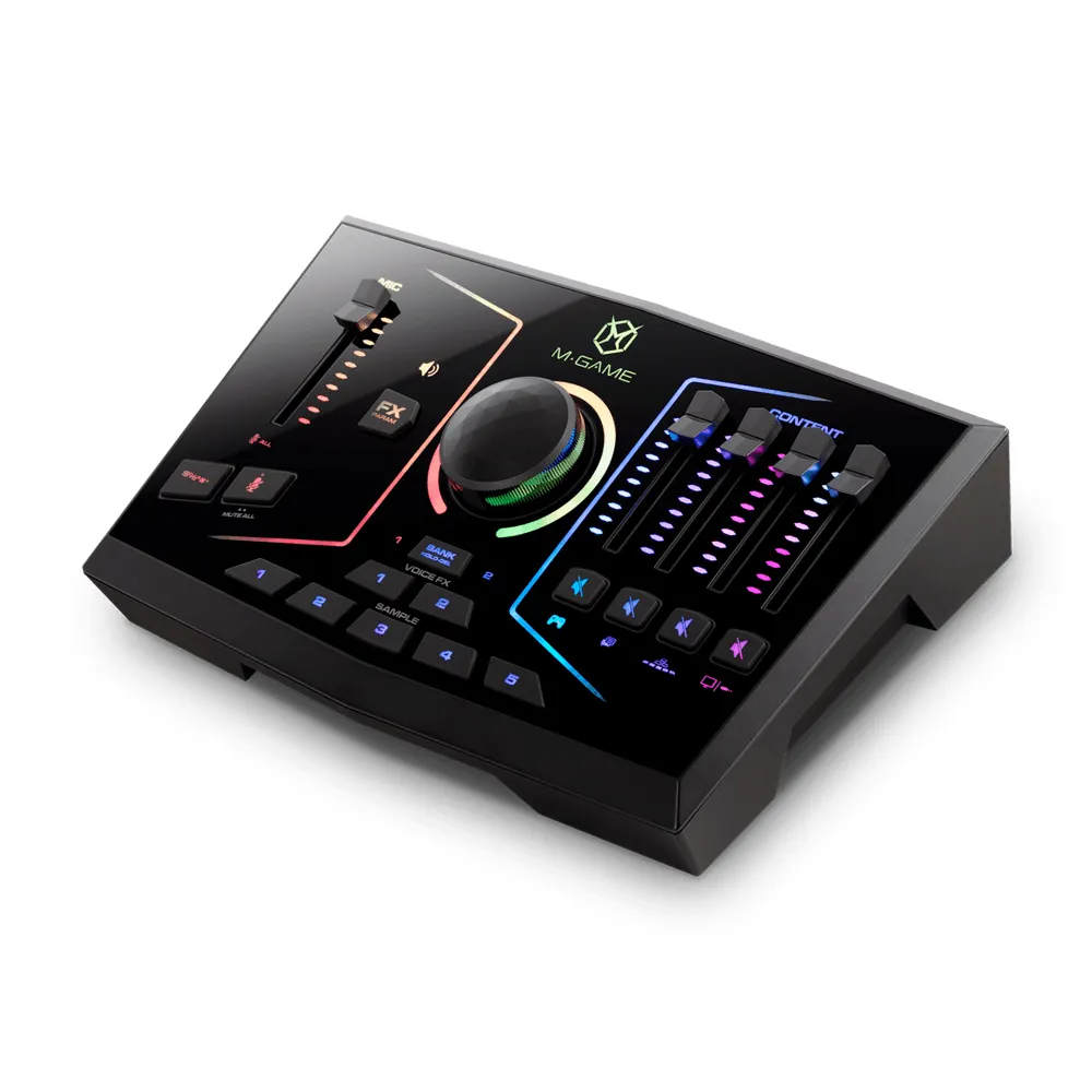 【M-AUDIO】M-GAME RGB DUAL 遊戲直播 混音器 錄音介面 公司貨(遊戲混音直播)