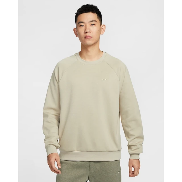 NIKE 耐吉 圓領套頭衫 防曬 大學T 男款 AS M NK DF UV PRIMARY LS CREW 卡其色(FZ0972251)