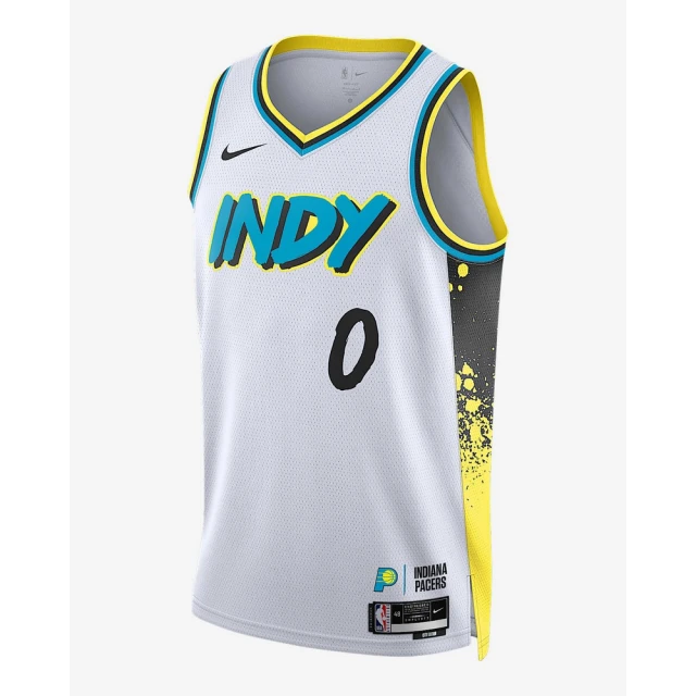 NIKE 耐吉 NBA 籃球背心 Tyrese Haliburton 男款 IND MNK DF SWGMN JSY CE 24 白色(FQ4344101)