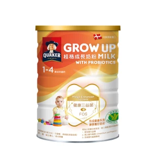 【QUAKER 桂格】三益菌成長奶粉 1500g*18罐(新包裝 3號 1-4歲幼童適用)