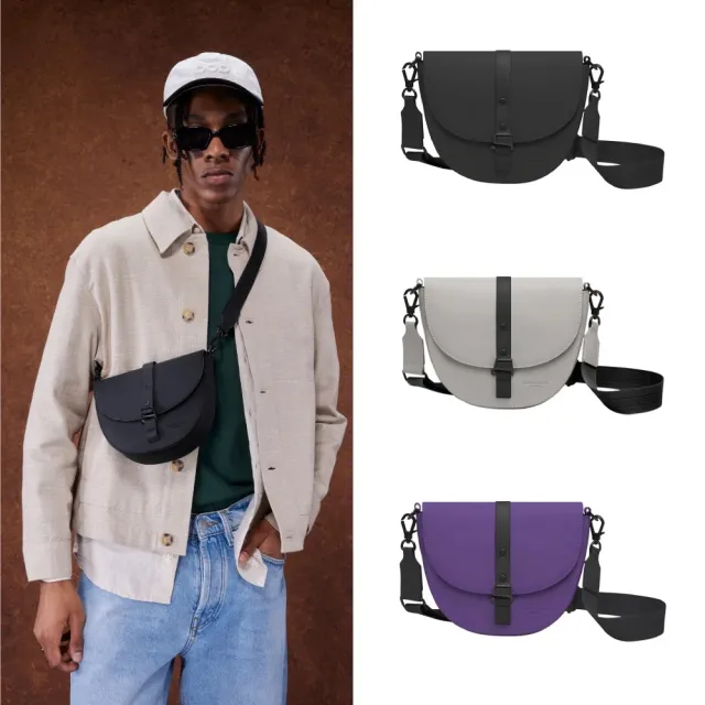 【GASTON LUGA】Splash Moon Crossbody月亮型斜挎包(公司貨保證)