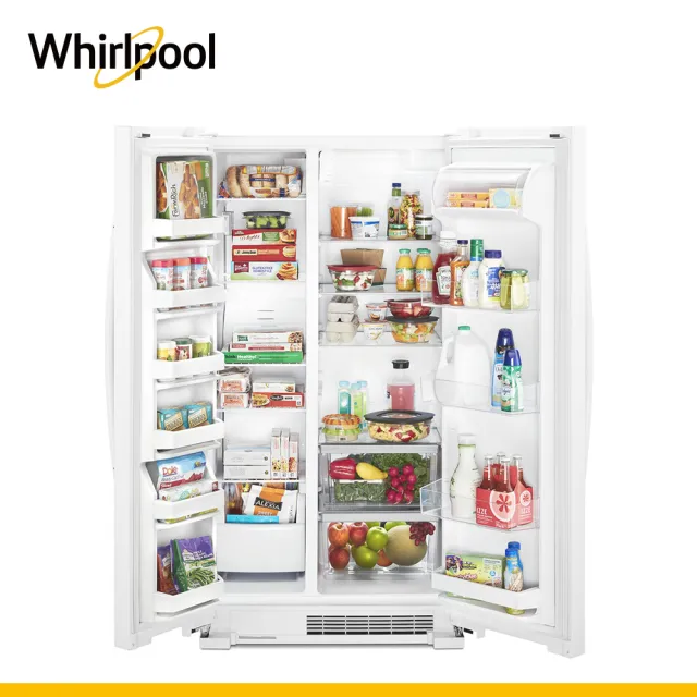 【Whirlpool 惠而浦】福利品 740L大容量定頻對開雙門冰箱-典雅白(WRS315SNHW)