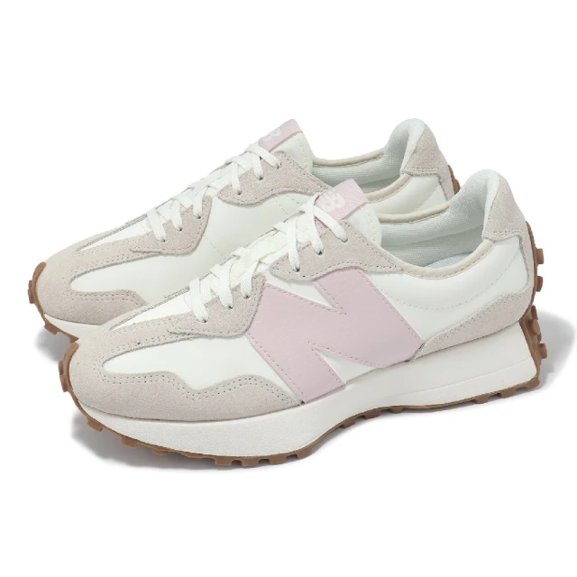 NEW BALANCE 休閒鞋 327 女鞋 月亮灰 礦物粉 麂皮 拼接 復古 情侶鞋 NB(WS327AL-B)