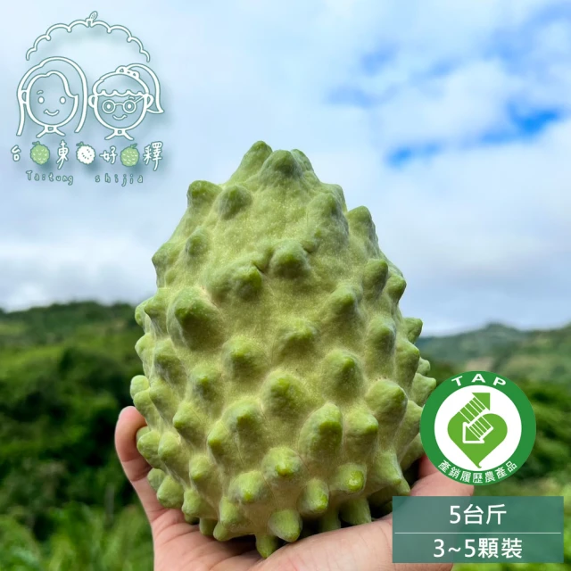 家購網嚴選 台東鳳梨釋迦 5斤 B果(4~6粒/盒) 推薦