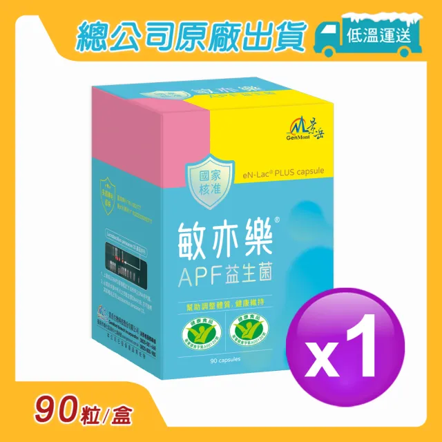 【景岳生技】敏亦樂APF益生菌膠囊1入組(90顆/入)