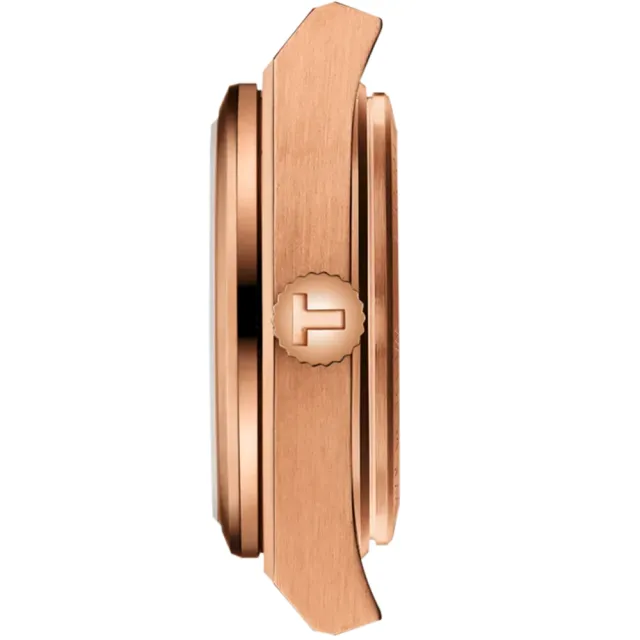 【TISSOT 天梭】PRX系列 玫瑰金鑽石石英女錶-25mm 618年中慶 推薦(T1370103350600)