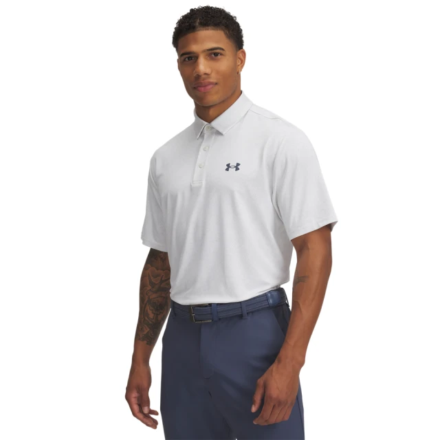 UNDER ARMOUR UA 男 Drive Jacquard 短POLO_1389846-114(白色)