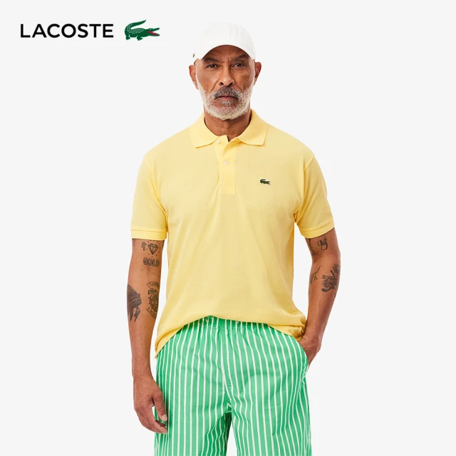 LACOSTE 男裝-經典L1212短袖Polo衫(黃色)