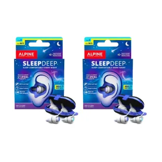 【ALPINE】SleepDeep Multisize S-L 荷蘭製 舒眠耳塞 兩入組(公司貨保證)