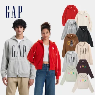 【GAP】男女裝 Logo 小熊拼接/刺繡/印花刷毛連帽外套帽T-多款可選(676203&639420&604327&613336&660128)