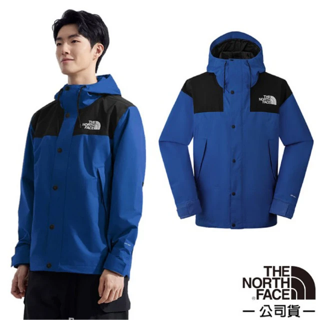 The North Face 男 REIGN ON JACKET 防風防水透濕耐磨保暖連帽外套(8DGC-FIT 莊園藍)