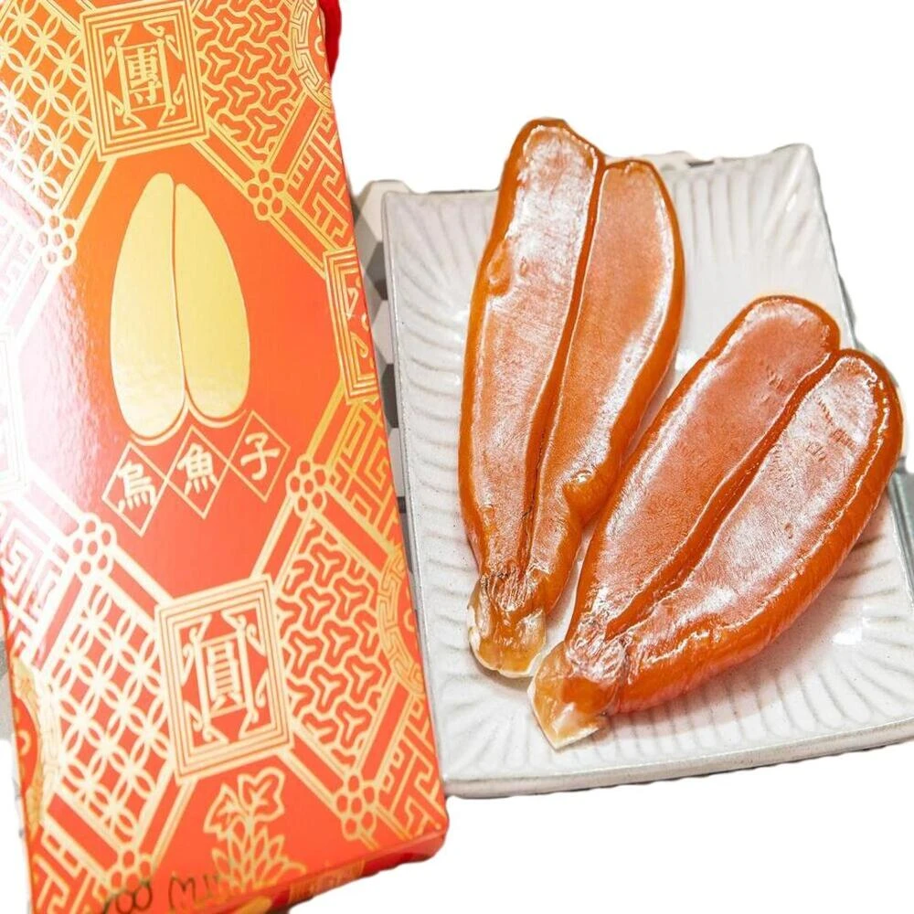 團圓烏魚子 團圓烏魚子頂級金鑽野生烏魚子5兩2塊,最受日本人喜愛外銷日本第一名)