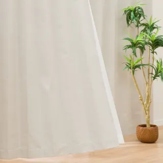 【NITORI 宜得利家居】遮光1級 隔熱 隔音 窗簾 RD100 BE 150×178×1(遮光1級 隔熱 隔音 窗簾)